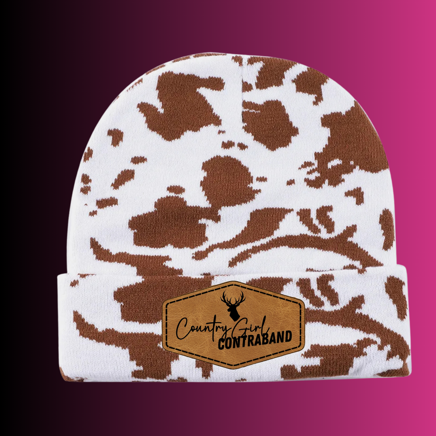 Brown Cow Beanie