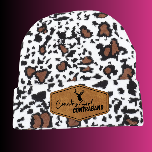 Speckled Cow Beanie