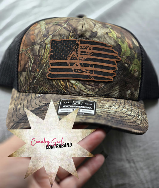 Camo Bass Flag Hat