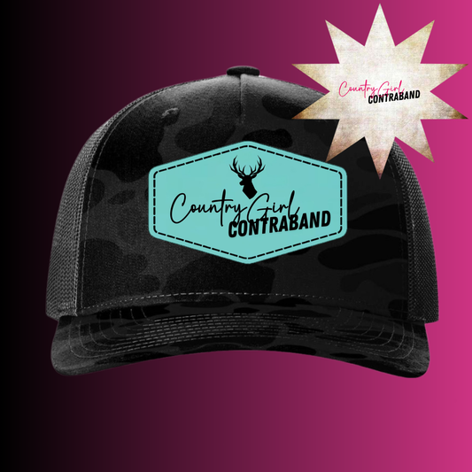 Black Camo Snapback Hat